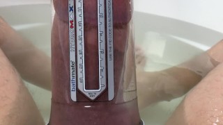 8.25” of dick in Bathmate X40