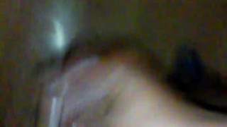 Stroking with dad in the house