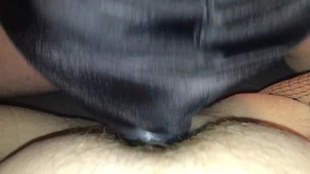  fucks my pussy with a dildo in his mouth