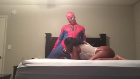 Spider Man fucks Big Booty Ebony