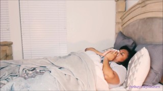 BBW Sick In Bed Blowing Nose HD