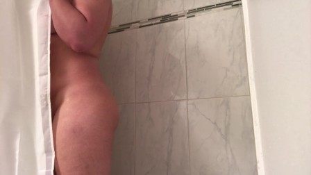 Horny amateur Arab take shower and shaved pussy & ass (get ready)