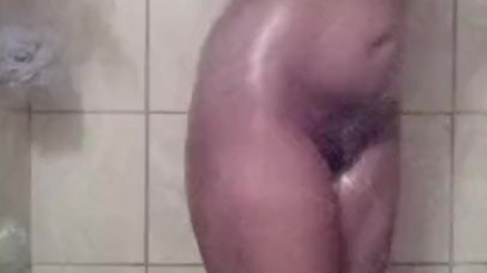 My Playing With My Sweet Pretty Brown Pussy in Shower