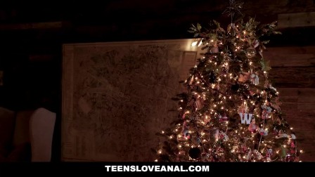 teensLoveanal - Cute Girl Gets Robbed & Ass Fucked On Christmas