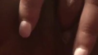 Ebony fingers wet pussy