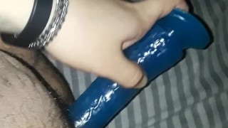 Dildo fucking chubby ass