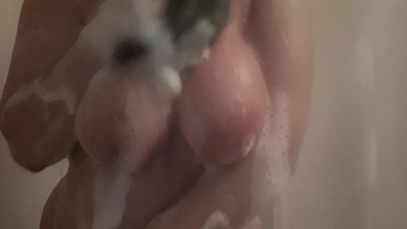 36E's in the shower
