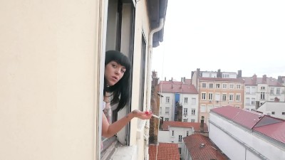 Jolie voisine se masturbe devant la fen\u00eatre | amateur XXX ...