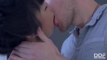 Incredibly Beautiful asian teen babe recieves luxury anal Training