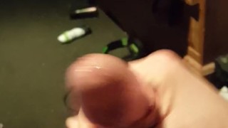 wanking hard cock