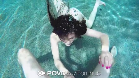 POVD Petite Jenna Reid fucks fat dick after relaxing pool swim