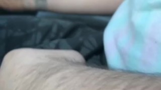 Cub rayneraptor jerk off and cum in car
