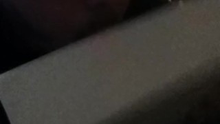 Gagging on dildo