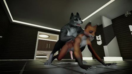 Horny wolf has caught his prey for the night. Animated by: Kyrobinthain