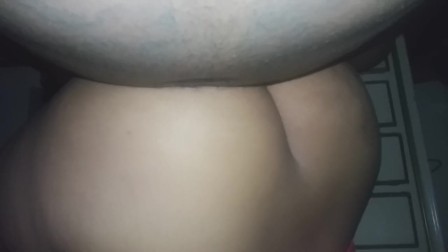 Neighbor caught his big ass wife bouncing on my BBC