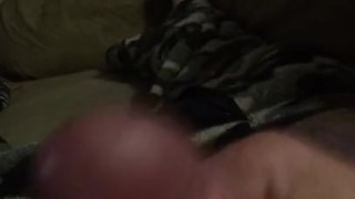Close up jerk off cum shot