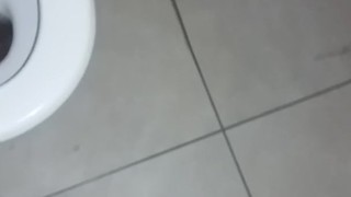 Showing my huge ass off in public toilets