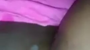 SLUT gets g******* and CUM ON HER PUSSY