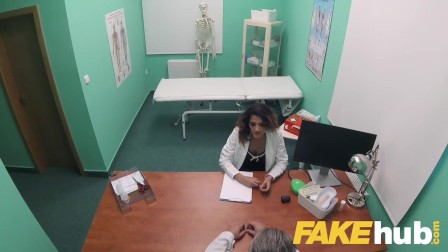 Fake Hospital Double helping of doctors hot cum for sexy Spanish student