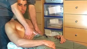 Dany's cock massage ! (Innocent guy seduced for gay porn)
