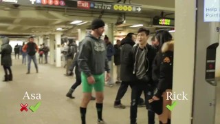 No Pants Subway Ride Challenge with Asa Akira and Subway Creatures