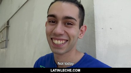 LatinLeche - Latin boy bottoms for the first time for camera man’s cock