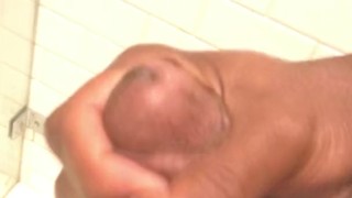 Shower cock play & cum