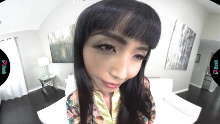 VRHUSH asian beauty Marica Hase masturbating