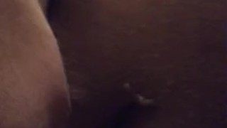 Fat Ebony Chick masturbates with toy