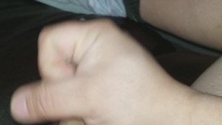 Straight guy jerking off