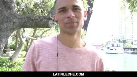 Latin Leche - Broke Latin stud sucks and fucks random stranger for cash