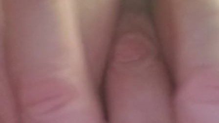 Moaning and Playing with my wet  pussy until I cum.