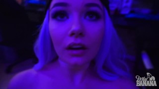 Fucking on the table and swallowing cum