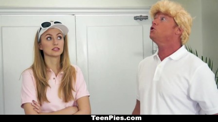 teenPies - Blonde Pornstar Fucked and Filled Up By Donald Trump
