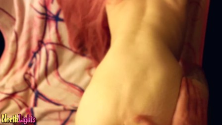 LONG PINK HAIRED teen FUCKED FROM THE BACK
