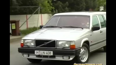 germa milf picked up for car sex