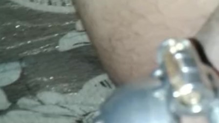 Cumming in chastity(My first video)