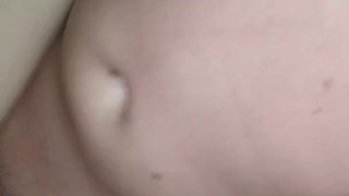 Hot Asian pussy CREAMPIES all over fat white cock