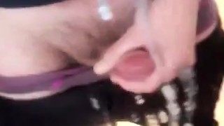 Gay masturbating / huge cum loads