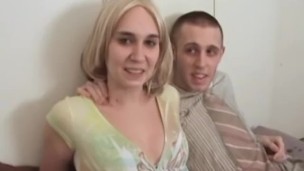 Young couple films their first homemade porn