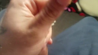 Sir Kink blowing a solo huge load out of his small cock!