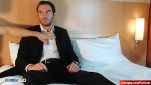 Stefan handsome innocent french straight male in a gay porn.