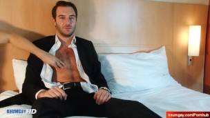 Stefan handsome innocent french straight male in a gay porn.