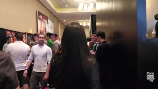 A Day With Asa Akira at AVN 2018