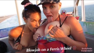 Double BJ on Ferris Wheel with Teen Eden Sin: Outdoor Sex Adventures #13