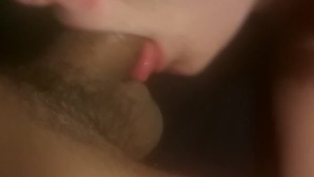 teen submitted into sucking large cock blind folded