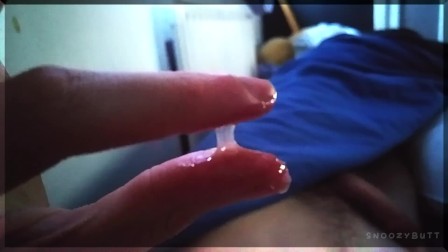 TEASER: CUM AND LUBE PLAY AFTER ORGASM