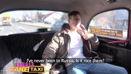 Female Fake Taxi Innocent young tourist gets seduced in back of cab