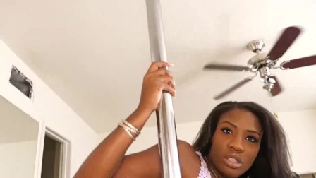 Sexy ebony queen mckenzie lee fucks her bf on the ass and