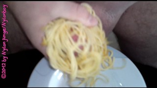 Spaghetti mit Sahne Sauce
